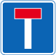 No trough road for vehicles  road sign
