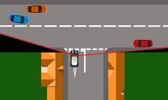 Approaching a Blind Junction