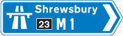 Junction To Motorway Sign