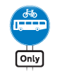 Buses and cycles only 