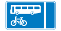 With-flow bus and cycle lane 
