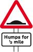 Humps Road Sign