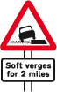 Soft verges  road sign