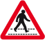 Zebra Crossing road sign