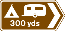Direction to camping and caravan site