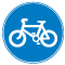 Route to be used by pedal cycles only