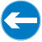 Turn left (right if symbol reversed)