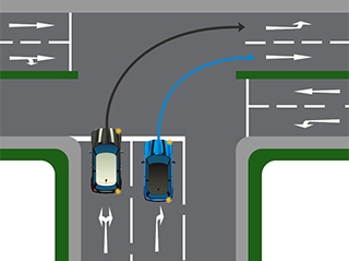 2 lane junction